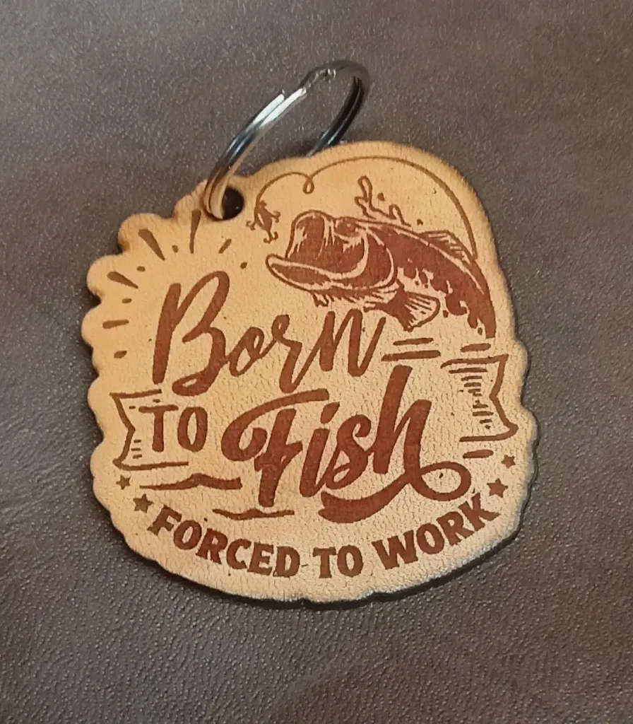 Born to Fish Keychain